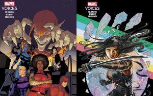 Two comic book covers side-by-side