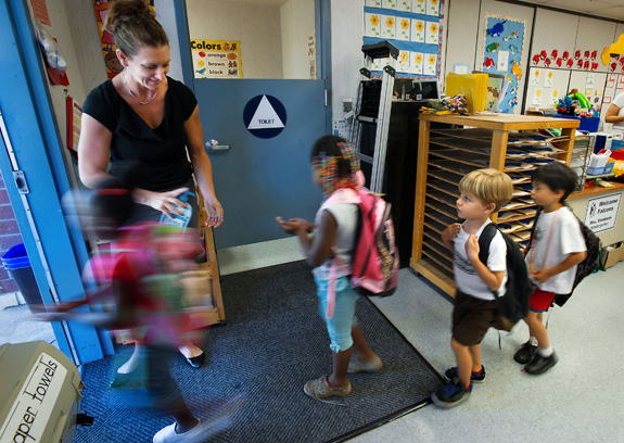 A new analysis finds that whether or not students with autism attend mainstream classes depends -- at least in part -- on what state they live in. (Randall Benton/Sacramento Bee/MCT)