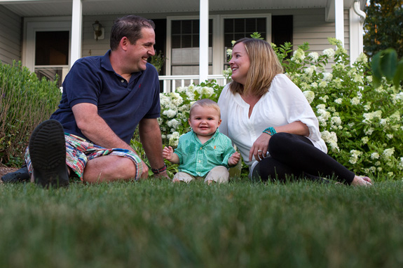 Lincoln and Stacie Chapman, with their healthy son, Lincoln Samuel Chapman, born last year. A new prenatal screening test indicated the boy would likely have an often fatal genetic condition. (Lauren Owens/NECIR)